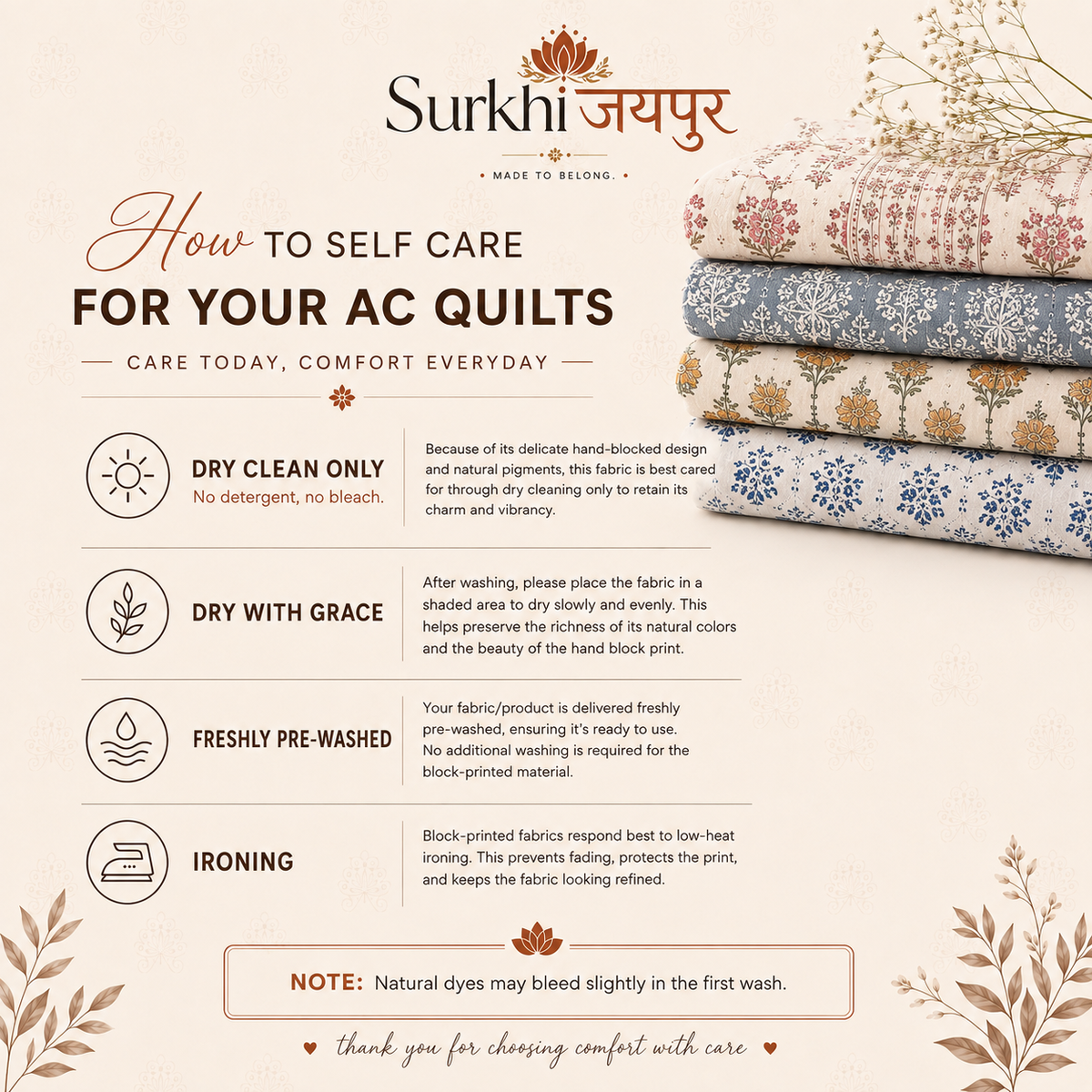 Sage Trellis Floral AC Quilt (Set) — King 108x108