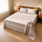 Surkhi Jaipur Hand Block Print Kamal Trails Cotton Bedsheet – King